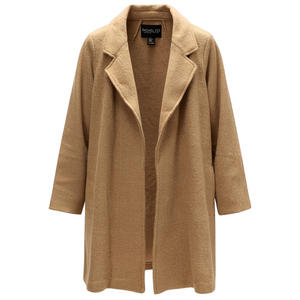 Rachel Zoe Open Front Coat xs camel tan Wool